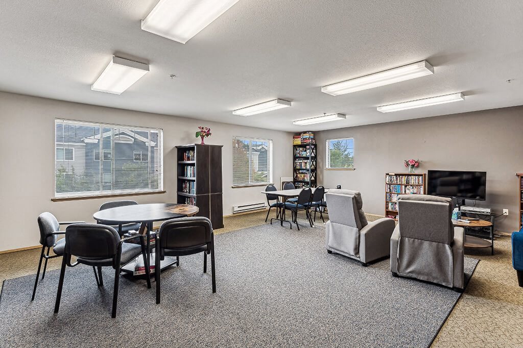 Clubhouse at Woodrose Senior Affordable Apartments in Bellingham WA